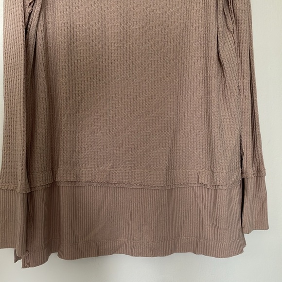 Free People | North Shore Sand Long Sleeve Waffle Thermal Tunic Small - Picture 3 of 9